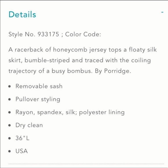 Porridge Flight of the Bees Silk Dress - Picture 8 of 8